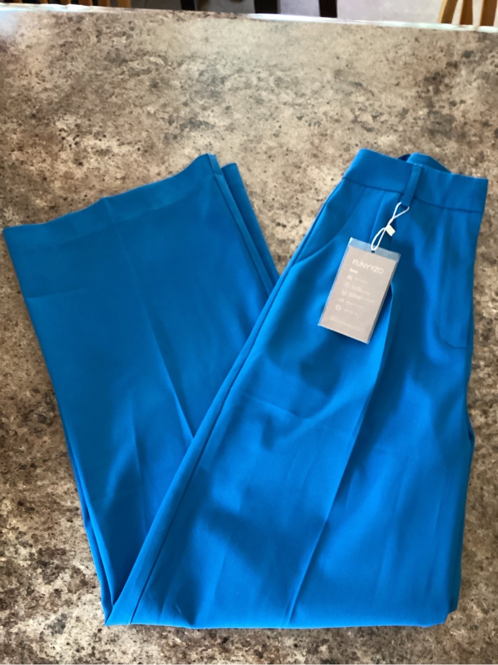 FUNNYZO Bright Turquoise Dress Pants